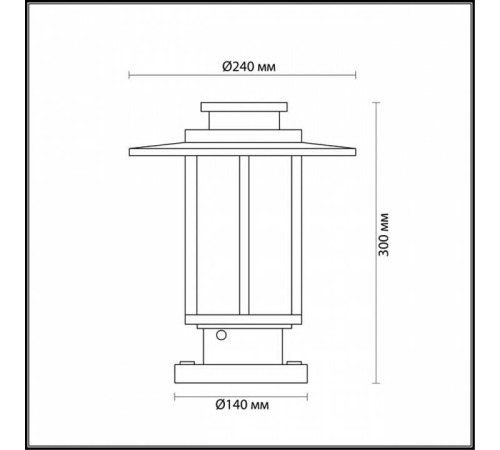 Наземный низкий светильник Odeon Light Mito 4047/1B