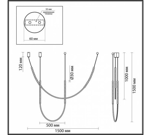 Подвесной светильник Odeon Light Monella 6639/24CL