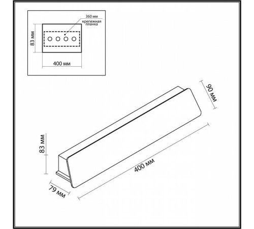 Накладной светильник Odeon Light Leo 6642/12WL