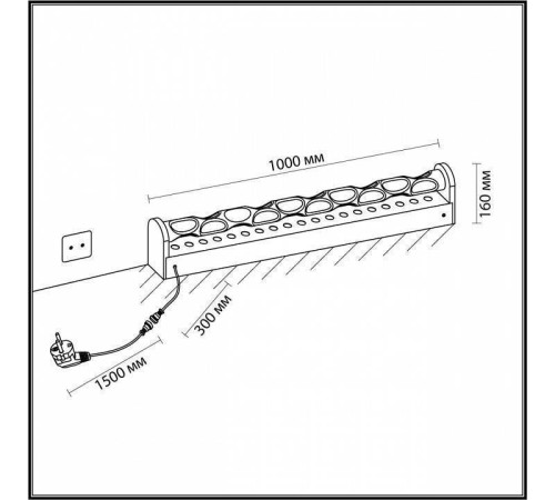 Наземный низкий светильник Odeon Light Waterfall 7027/72FL