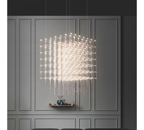 Подвесная люстра O-LUCE Cosmic Glass ячейка 15х15 см 1094011-0