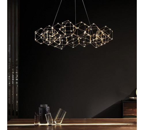 Подвесная люстра O-LUCE Bjork круглая без вставок 11810-4