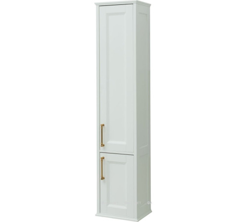 Шкаф-пенал Aquanet Бостон М 36 белый матовый ручки золото 00242219