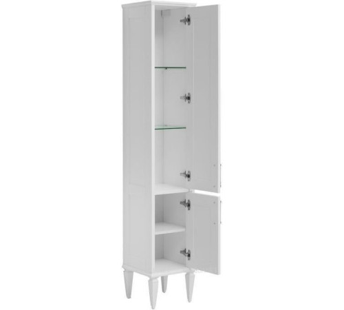 Шкаф-пенал Aquanet Бостон М 36 белый матовый ручки золото 00242219