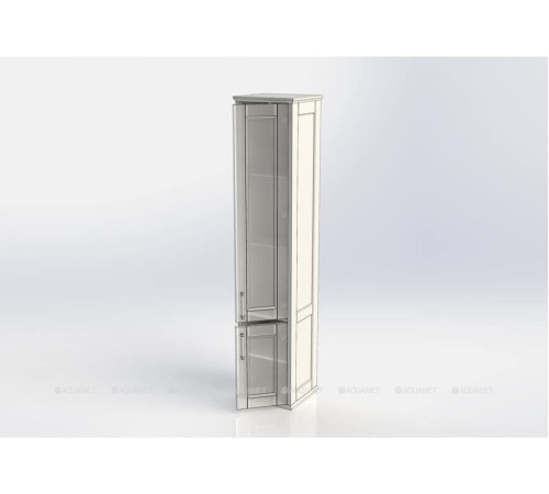 Шкаф-пенал Aquanet Бостон М 36 белый матовый ручки золото 00242219