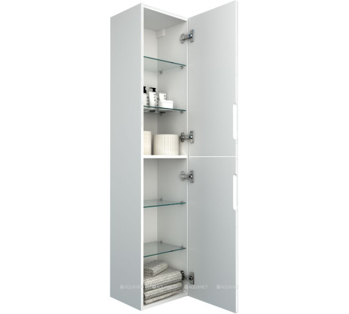 Шкаф-пенал Aquanet Джейн 35 белый матовый 00313289