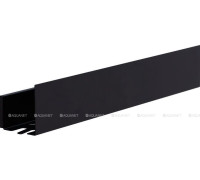 Полка Aquanet Магнум 500х120х100 мм с крючками черный матовый 00274189