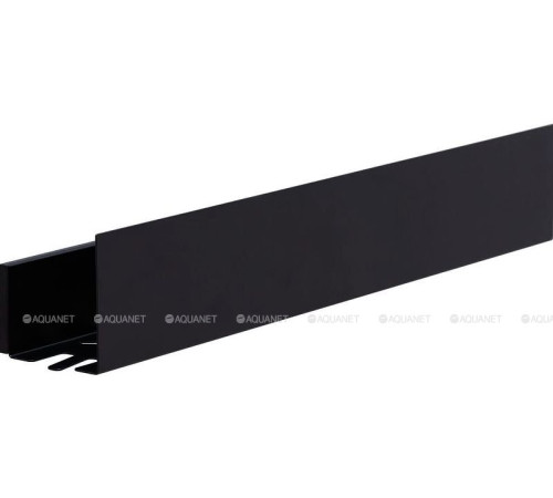 Полка Aquanet Магнум 500х120х100 мм с крючками черный матовый 00274189