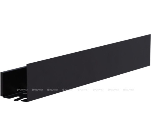 Полка Aquanet Магнум 700х120х100 мм с крючками черный матовый 00302221