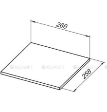 Полка для стеллажа Allen Brau LIBERTY 30 см marble 1.33009.M