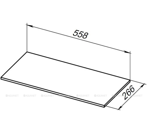 Полка для стеллажа Allen Brau LIBERTY 60 см grey structure 1.33010.G-S