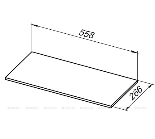 Полка для стеллажа Allen Brau LIBERTY 60 см grey structure 1.33010.G-S