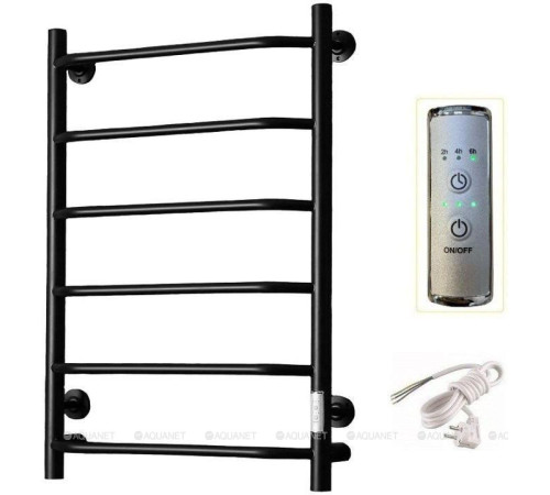 Полотенцесушитель водяной Тругор Пэк сп 6 80х50 черный матовый ВГП 00292144