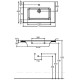 Раковина накладная Allen Brau Fantasy Flat 715х465 мм белый 4.11024.20