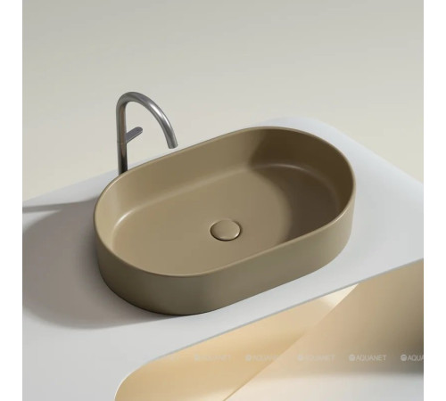 Раковина-чаша накладная Ceramica Nova Element 608х385х122 мм капучино матовый CN6048MC
