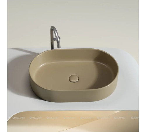 Раковина-чаша накладная Ceramica Nova Element 608х385х122 мм капучино матовый CN6048MC