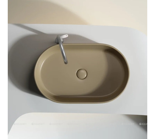 Раковина-чаша накладная Ceramica Nova Element 608х385х122 мм капучино матовый CN6048MC