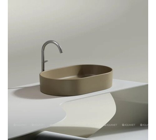 Раковина-чаша накладная Ceramica Nova Element 608х385х122 мм капучино матовый CN6048MC
