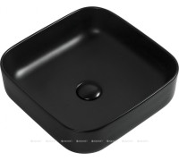 Раковина накладная Aquanet CITY-1-MB 385х385х140 мм черный матовый 00245837