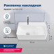 Раковина подвесная Aquanet Comfort-2 500х310х130 мм белая 00326028