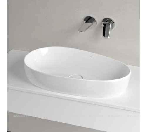 Раковина накладная Villeroy & Boch Antao 650x400x146 мм Альпийский белый 4A7465R1