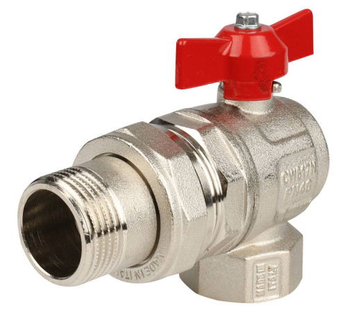 Кран шаровой Itap IDEAL 298 угловой полнопроходной с американкой 1 бабочка 2980100