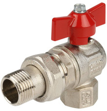 Кран шаровой Itap IDEAL 298 угловой полнопроходной с американкой 1/2 бабочка 2980012