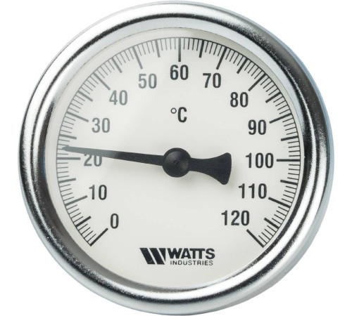 Термометр биметаллический Watts F+R801 Ø 63 мм штуцер 50 мм 10005800
