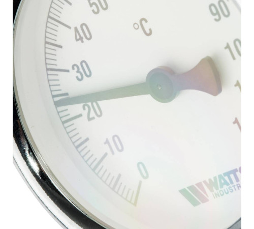 Термометр биметаллический Watts F+R801 Ø 63 мм штуцер 75 мм 10005809
