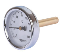 Термометр биметаллический Watts F+R801 с погружной гильзой 63 мм 10005810