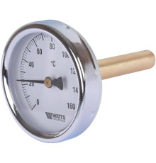 Термометр биметаллический Watts F+R801 с погружной гильзой 63 мм 10005810