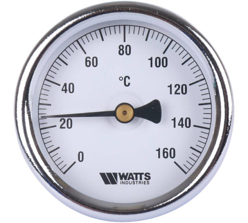 Термометр биметаллический Watts F+R801 с погружной гильзой 63 мм 10005810