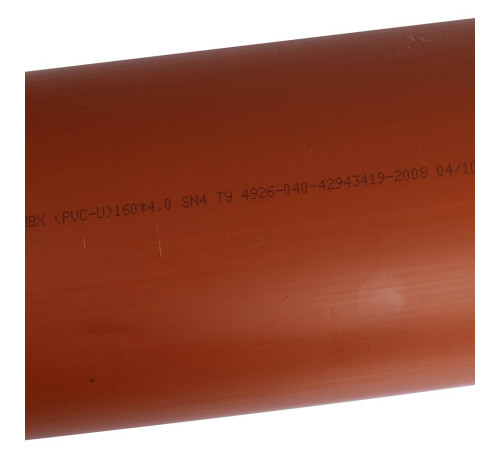 Труба для наружной канализации Sinikon НПВХ 160x4.0 мм SN4 2000 мм 22020.R