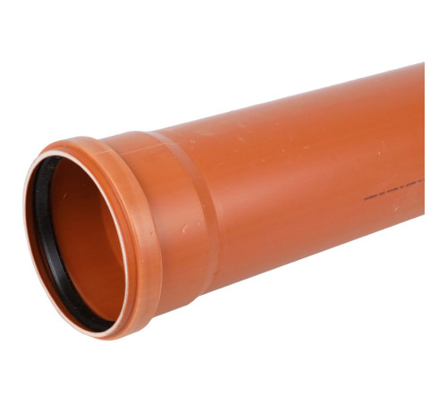 Труба для наружной канализации Sinikon НПВХ D110x3.2 мм SN4 L=1000 мм 20015.R
