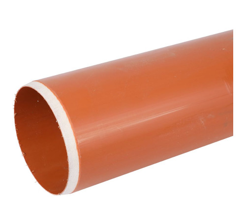 Труба для наружной канализации Sinikon НПВХ D110x3.2 мм SN4 L=1000 мм 20015.R