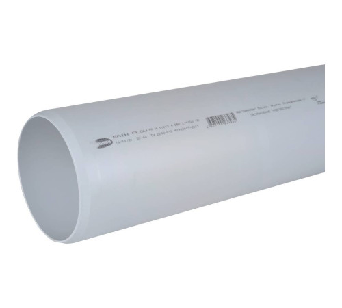 Труба канализационная Sinikon Rain Flow 110x3.4 мм SN4 1000 мм 500089.F