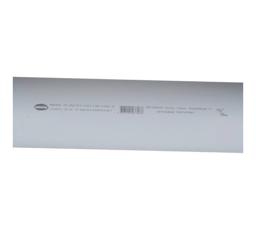 Труба для наружной канализации Sinikon Rain Flow 110x3.4 мм SN4 3 м 500095.F