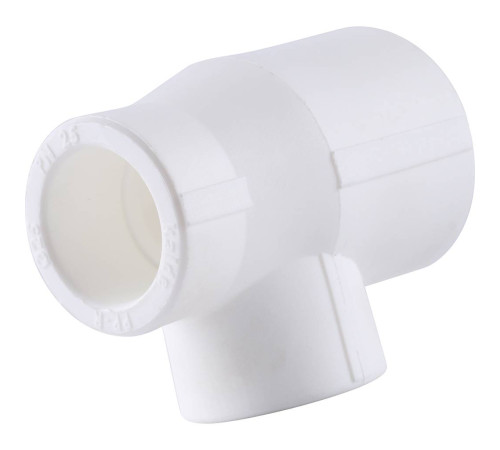 Тройник переходной Kalde 32х20х25 мм белый 3212-tio-322025
