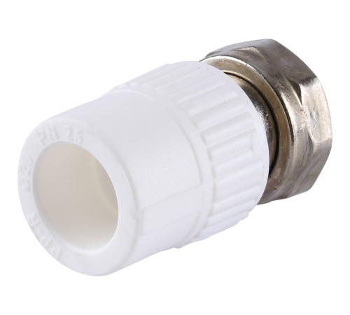 Муфта комбинированная Kalde 20x3/4 с накидной гайкой полипропиленовая 3222-tun-200c00
