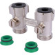 Узел нижнего подключения Meibes D2/50 прямой 3/4 ВР x 3/4 НР Exclusive line F10014