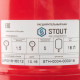 Расширительный бак STOUT STH-0004 для отопления 18 л красный STH-0004-000018