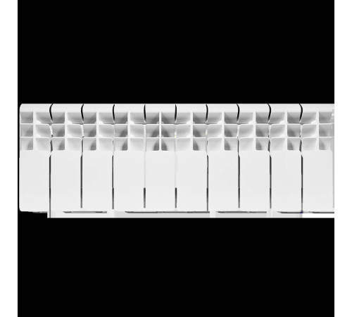 Радиатор алюминиевый ROMMER Plus 200 10 секций боковое подключение RAL 9016 RAL-3210-020010