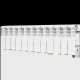 Радиатор алюминиевый ROMMER Plus 200 12 секций боковое подключение RAL 9016 RAL-3210-020012
