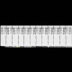Радиатор алюминиевый ROMMER Plus 200 12 секций боковое подключение RAL 9016 RAL-3210-020012