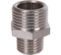 Ниппель переходной STOUT никелированный 3/8x1/4 НР-НР SFT-0004-003814