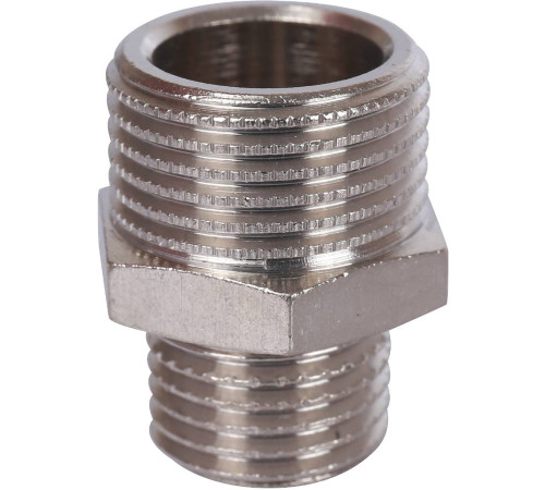 Ниппель переходной STOUT никелированный 3/8x1/4 НР-НР SFT-0004-003814