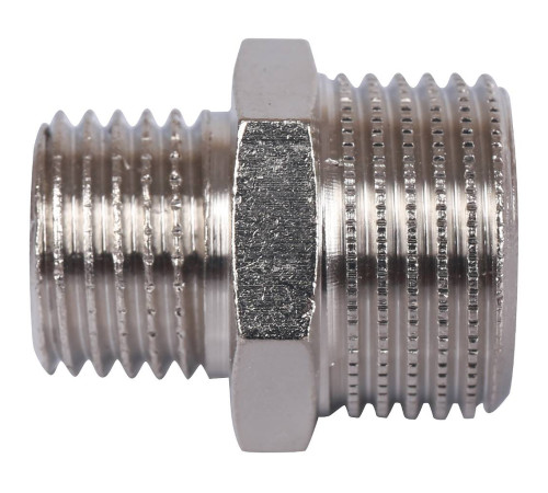Ниппель переходной STOUT никелированный 3/8x1/4 НР-НР SFT-0004-003814