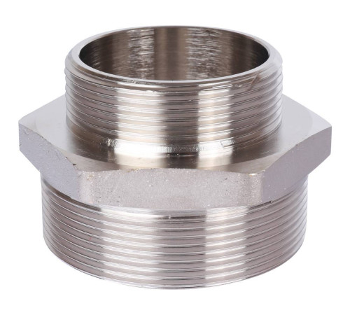 Ниппель переходной STOUT никелированный 2 1/2x2 НР-НР SFT-0004-002122