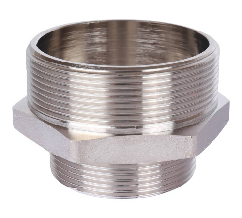 Ниппель переходной STOUT никелированный 2 1/2x2 НР-НР SFT-0004-002122