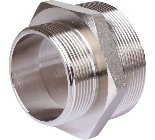 Ниппель переходной STOUT никелированный 2 1/2x2 НР-НР SFT-0004-002122